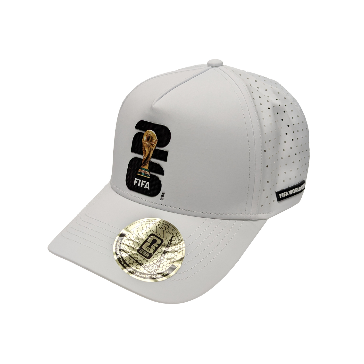 FIFA World Cup 2026 Trophy Hat - White Official Team Hat Sports Fan Cap