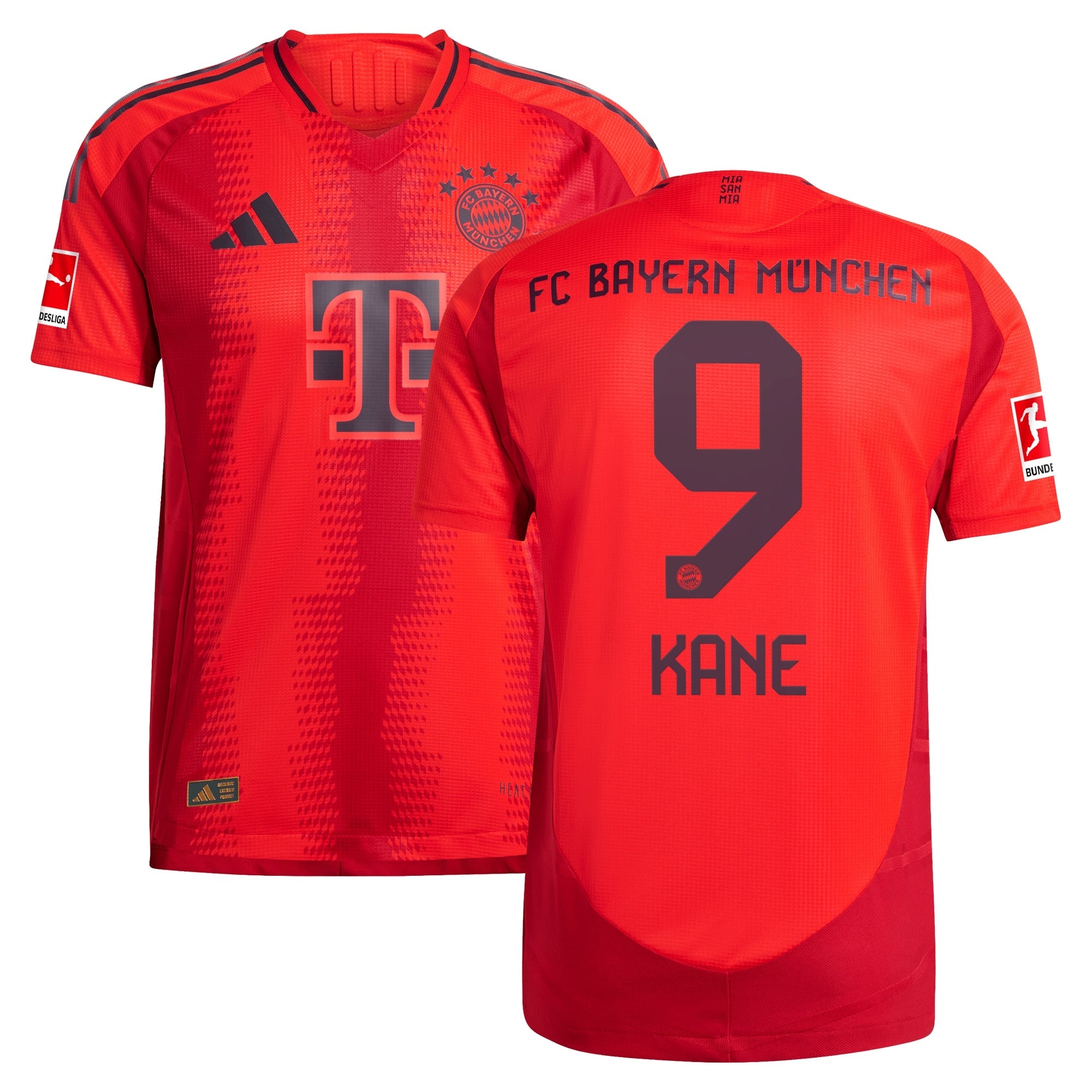 Harry Kane Bayern Munich adidas 2024 25 Home Player Jersey - Red Official Team Jersey Sports Fan Apparel