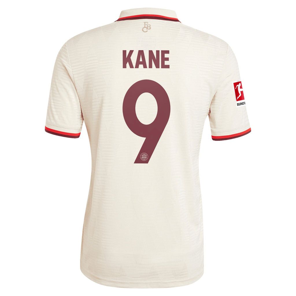 Harry Kane Bayern Munich adidas 2024 25 Third Player Jersey - Cream Official Team Jersey Sports Fan Apparel