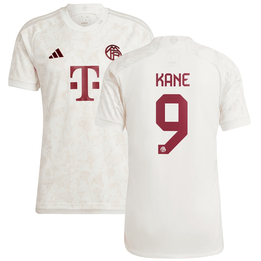 Harry Kane Bayern Munich adidas 2023 24 Third Player Jersey - White Official Team Jersey Sports Fan Apparel