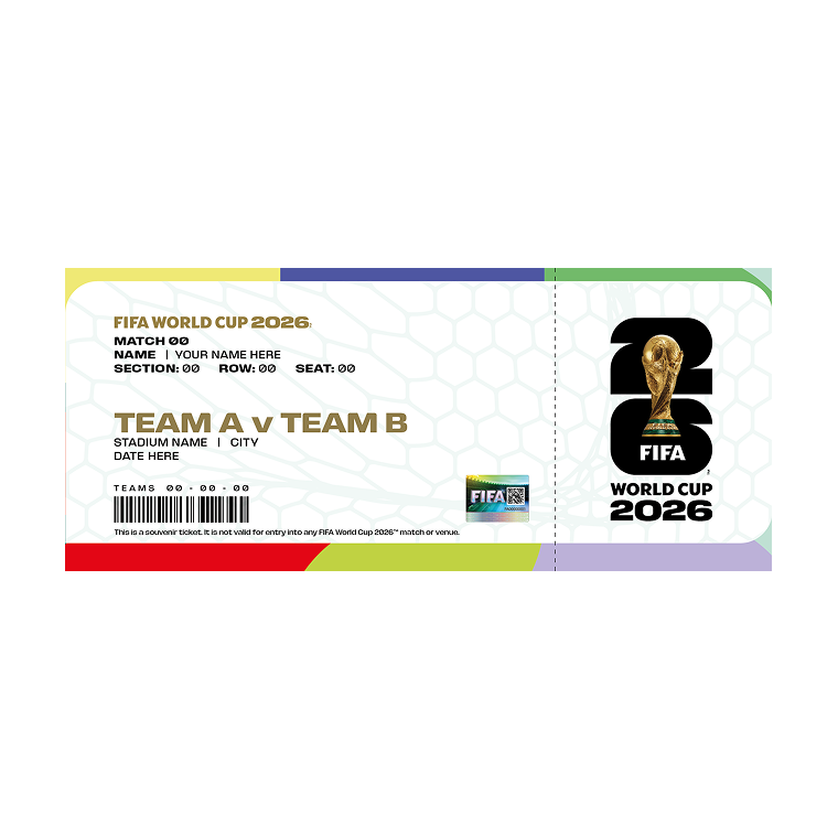 FIFA World Cup 2026 Boston Host City Replica Ticket Popular Style Comfort Casual