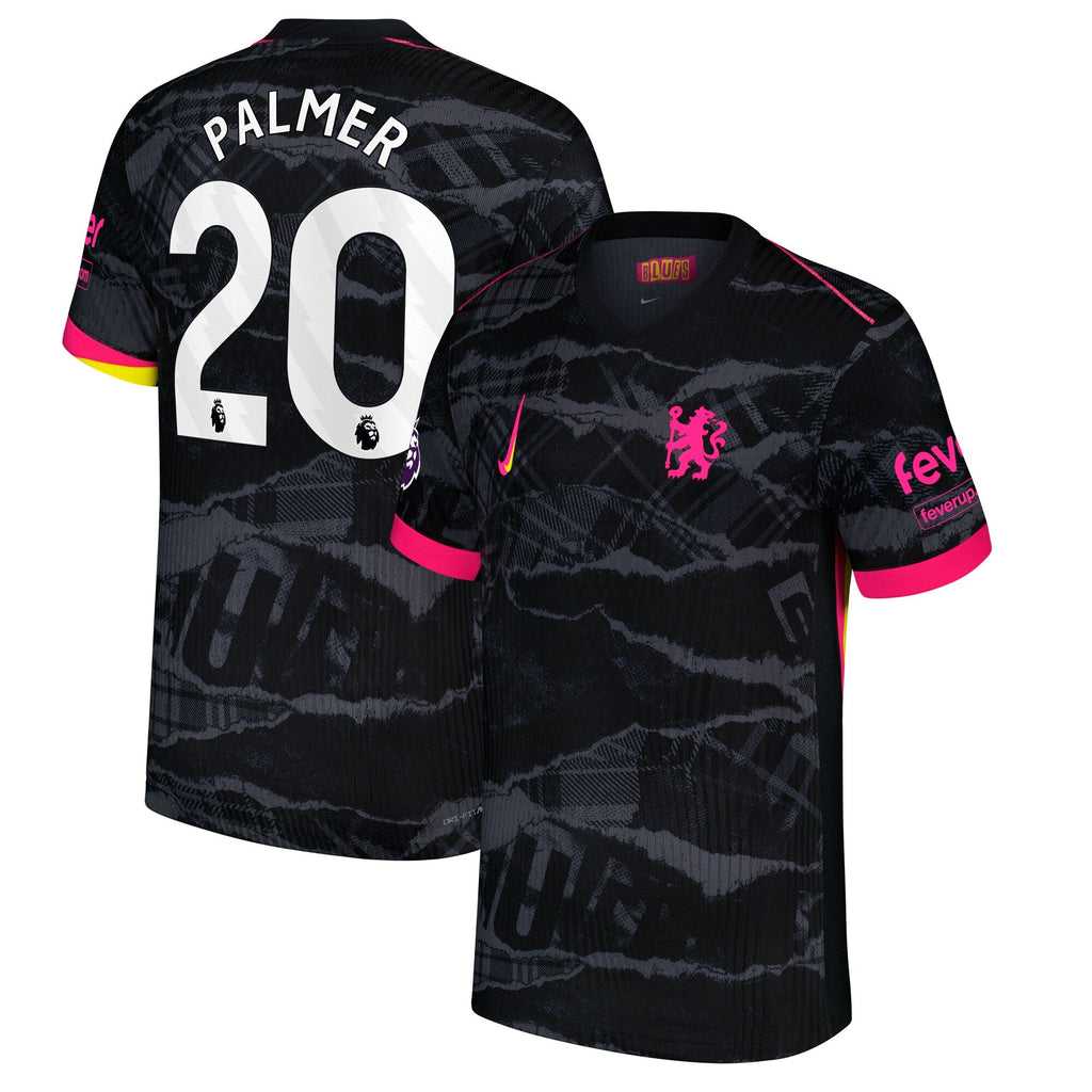 Cole Palmer Chelsea Nike 2024 25 Third Player Jersey - Anthracite Official Team Jersey Sports Fan Apparel