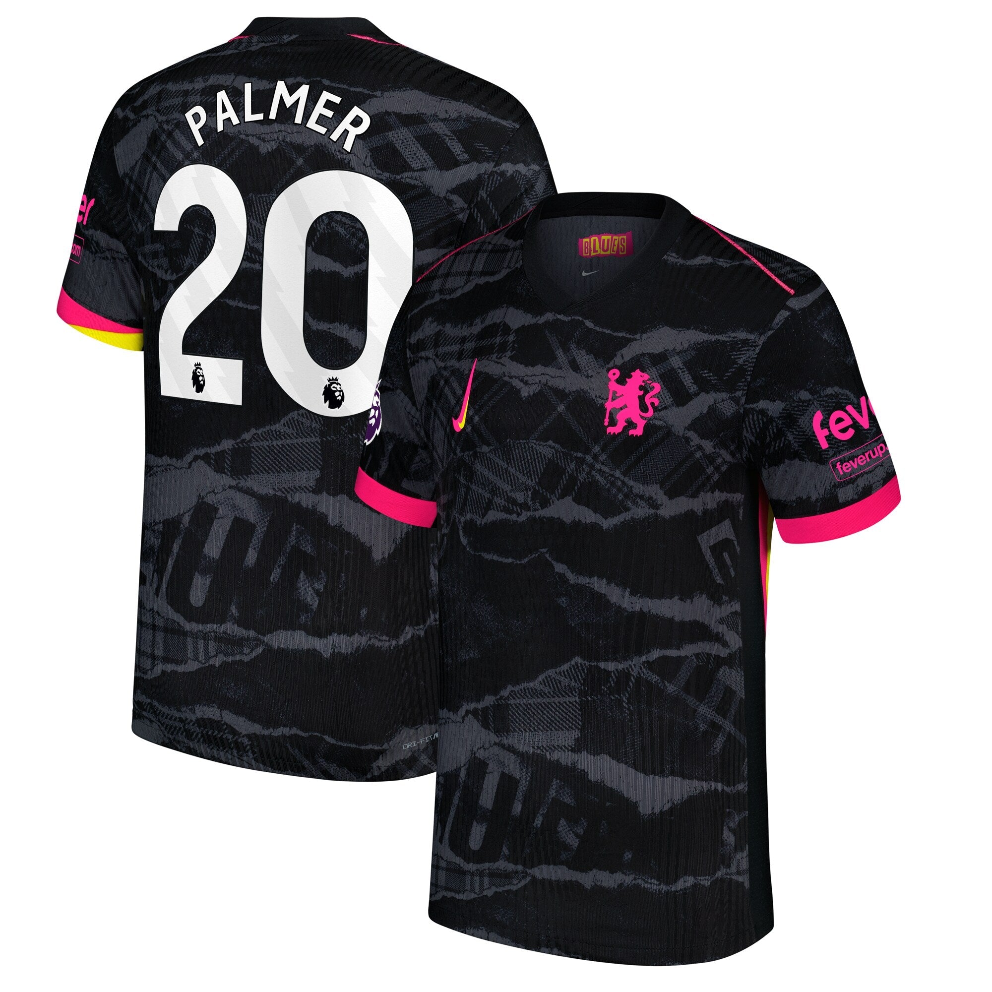 Cole Palmer Chelsea Nike 2024 25 Third Player Jersey - Anthracite Official Team Jersey Sports Fan Apparel