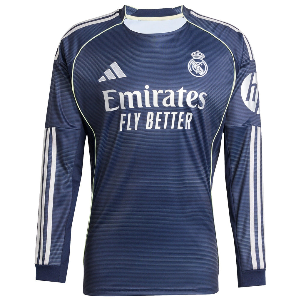 Cristiano Ronaldo 7 Real Madrid adidas 2025 26 Home Long Sleeve Player Jersey - Blue Official Team Jersey Sports Fan Apparel