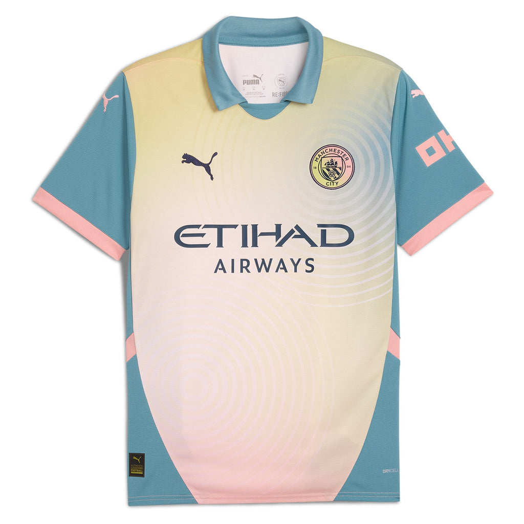 Erling Haaland Manchester City Puma 2024 25 Fourth Player Jersey - Blue Official Team Jersey Sports Fan Apparel