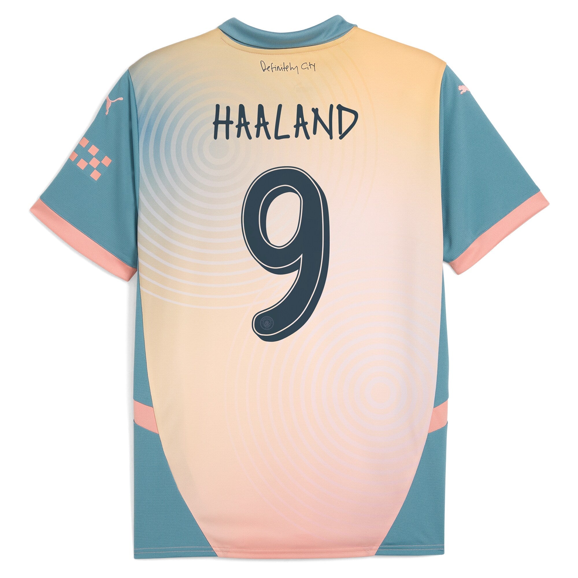 Erling Haaland Manchester City Puma 2024 25 Fourth Player Jersey - Blue Official Team Jersey Sports Fan Apparel