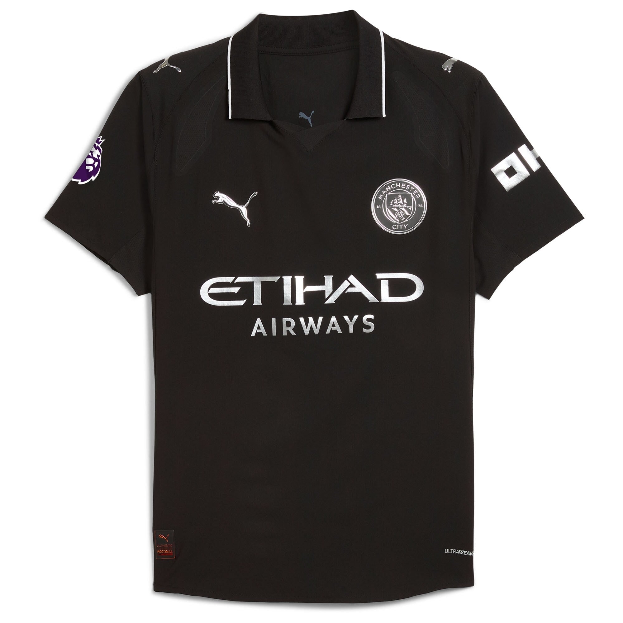 Erling Haaland Manchester City Puma 2025 26 Away Player Jersey - Black Official Team Jersey Sports Fan Apparel