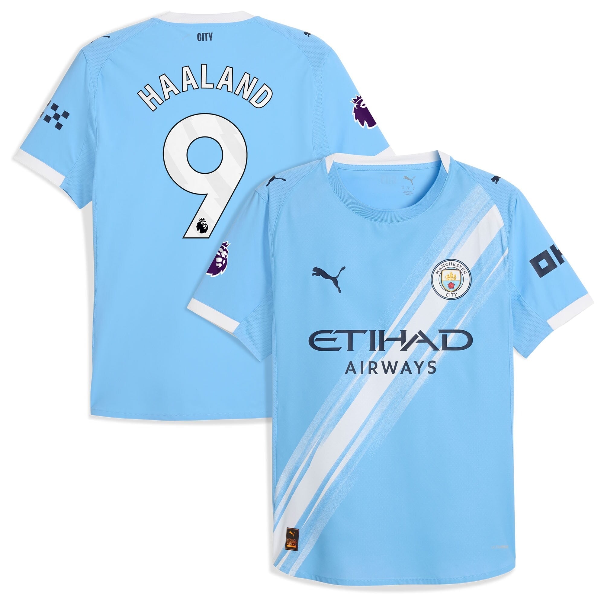 Erling Haaland Manchester City Puma 2025 26 Home Player Jersey - Sky Blue Official Team Jersey Sports Fan Apparel