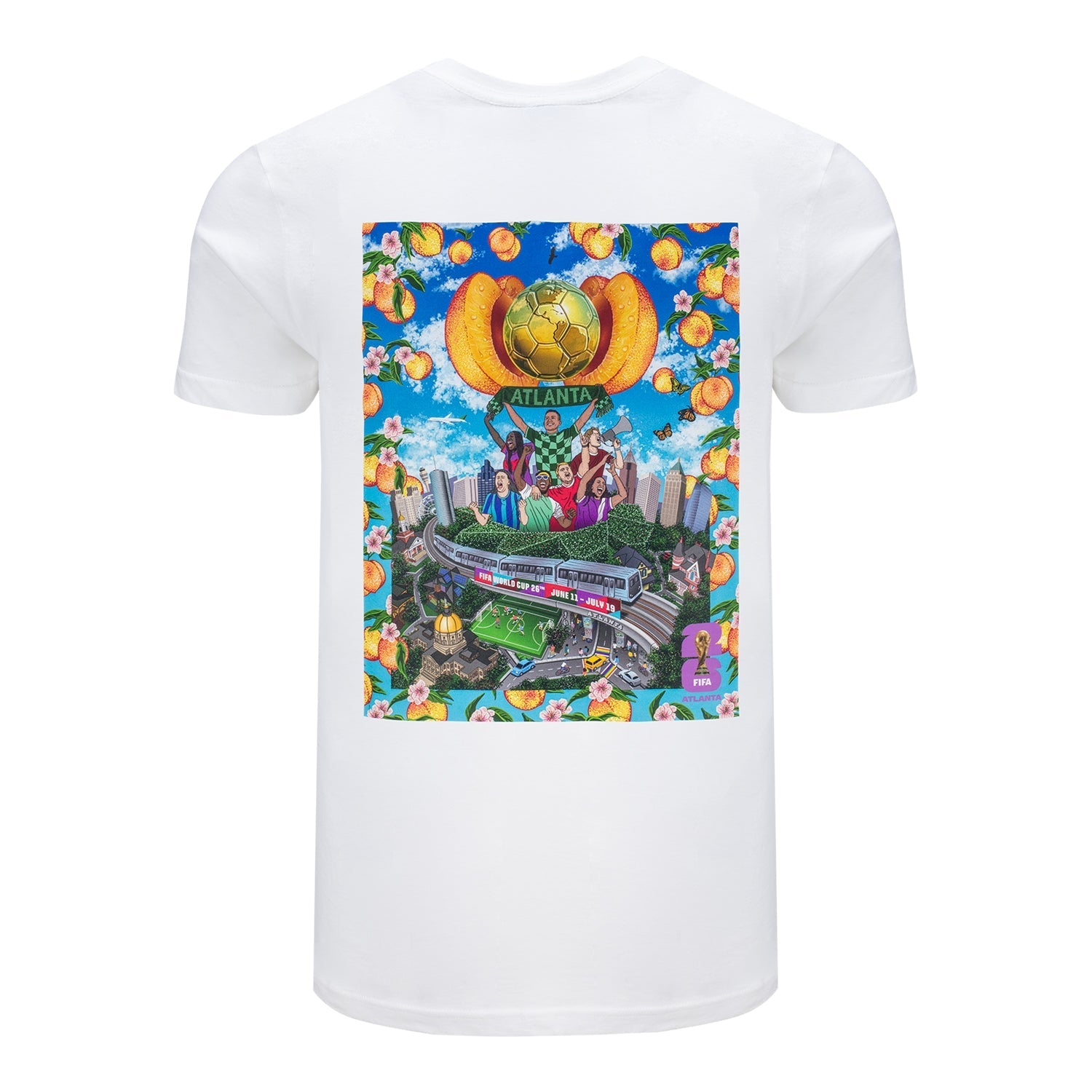 FIFA World Cup 2026 Atlanta Poster White T-Shirt - Unisex Casual Graphic T Shirt
