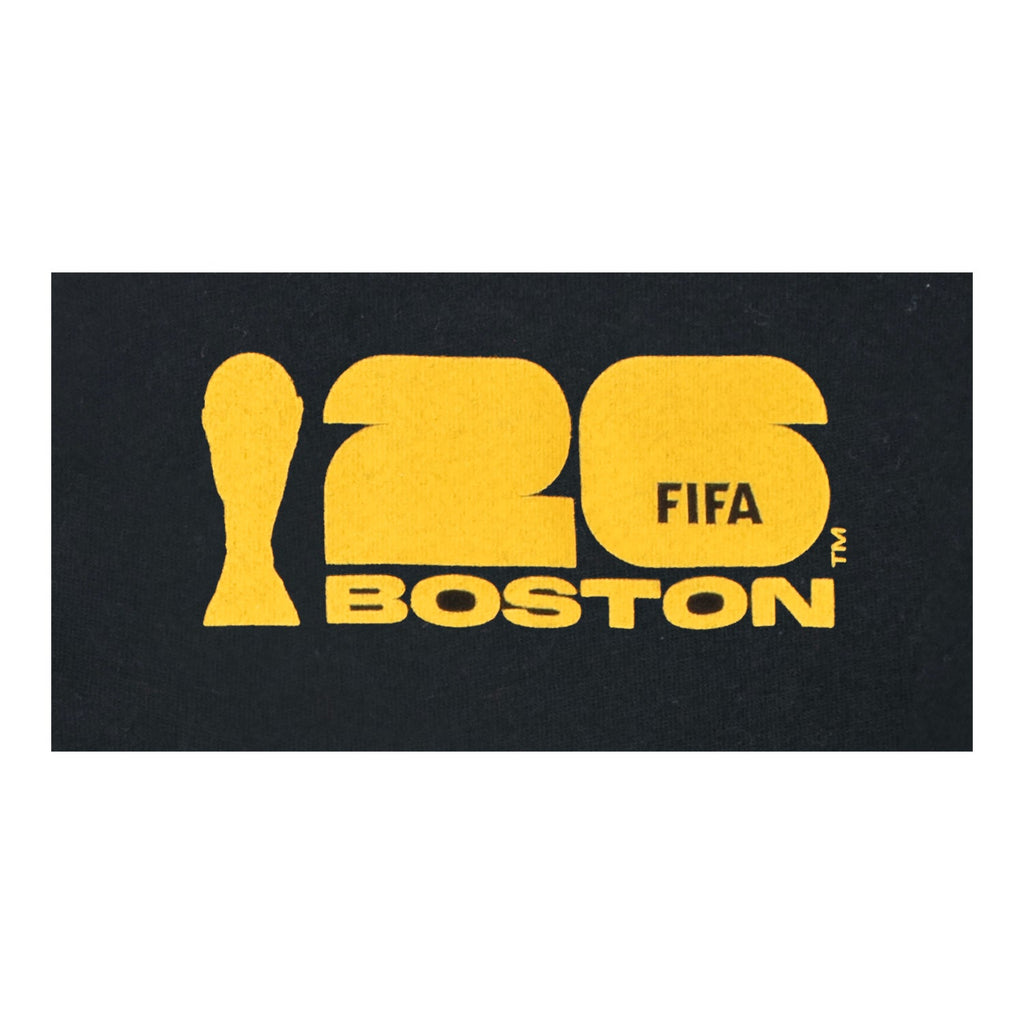 FIFA World Cup 2026 Boston Poster Black T-Shirt - Unisex Casual Graphic T Shirt