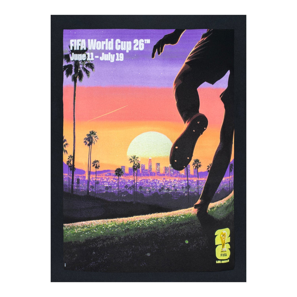 FIFA World Cup 2026 Los Angeles Poster Black T-Shirt - Unisex Casual Graphic T Shirt