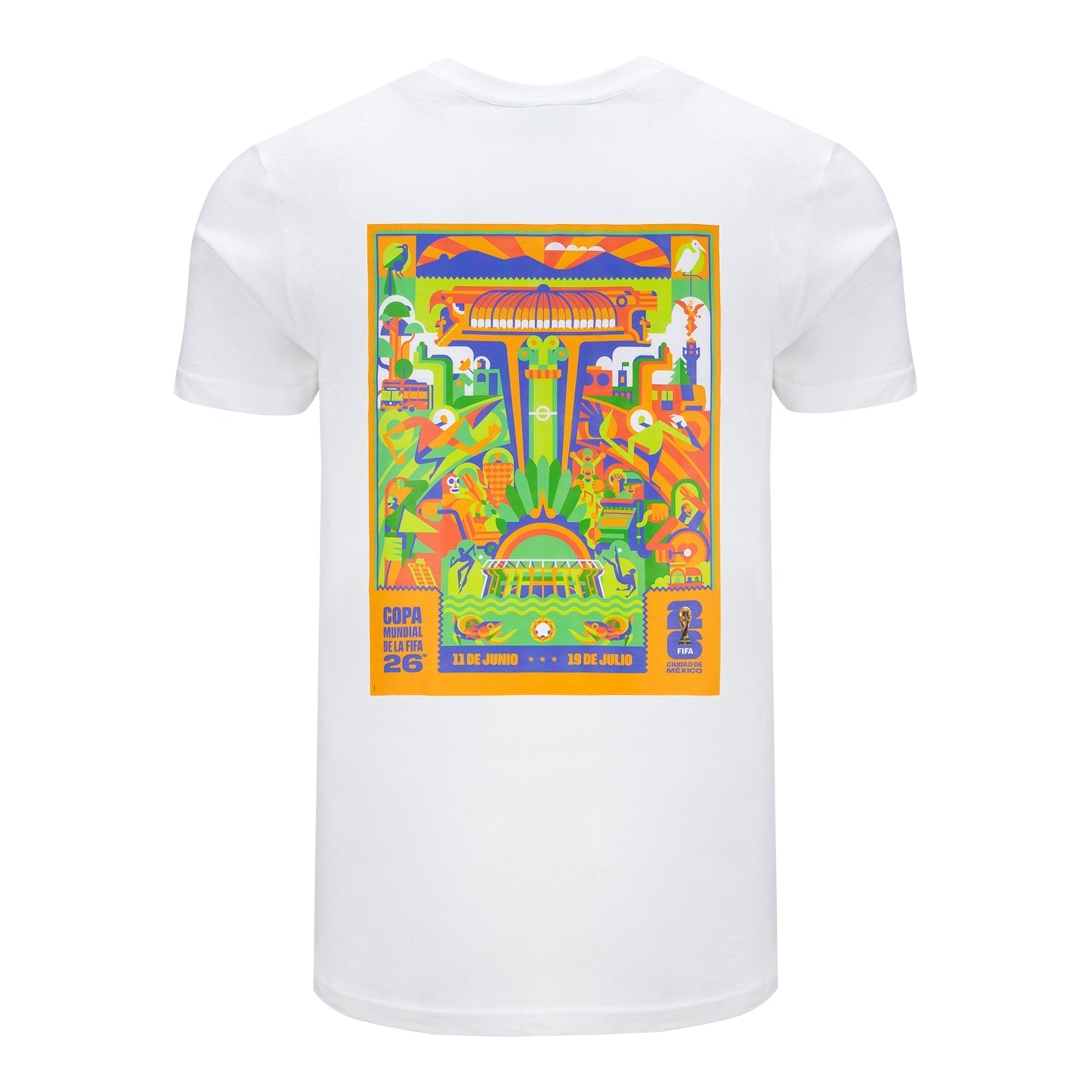 FIFA World Cup 2026 Mexico City Poster White T-Shirt - Unisex Casual Graphic T Shirt