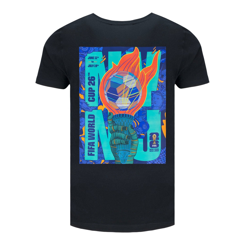 FIFA World Cup 2026 New York New Jersey Poster Black T-Shirt - Unisex Official Team Jersey Sports Fan Apparel