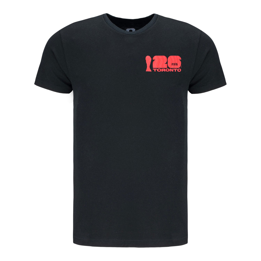 FIFA World Cup 2026 Toronto Poster Black T-Shirt FRE - Unisex Casual Graphic T Shirt