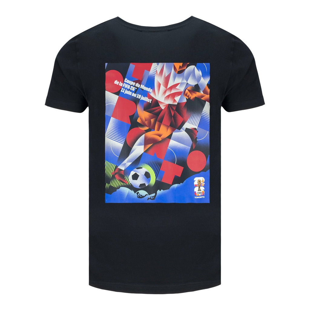FIFA World Cup 2026 Toronto Poster Black T-Shirt FRE - Unisex Casual Graphic T Shirt