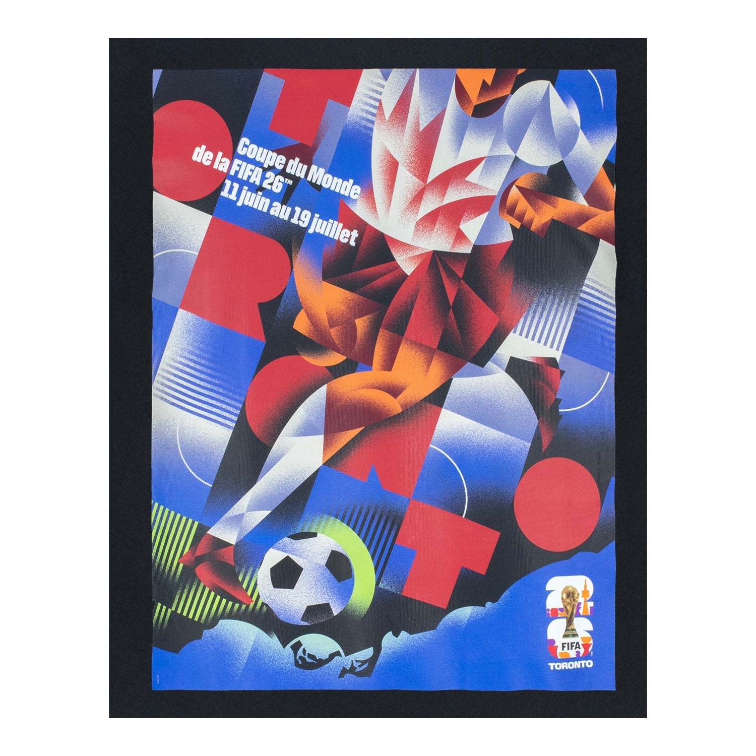 FIFA World Cup 2026 Toronto Poster Black T-Shirt FRE - Unisex Casual Graphic T Shirt