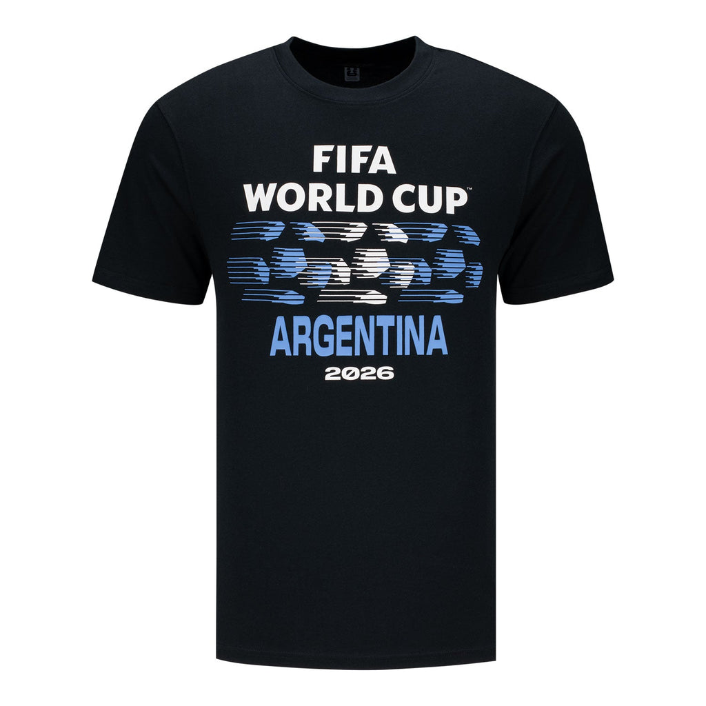 FIFA World Cup 2026 Argentina Ball Graphic T-Shirt - Unisex Casual Graphic T Shirt