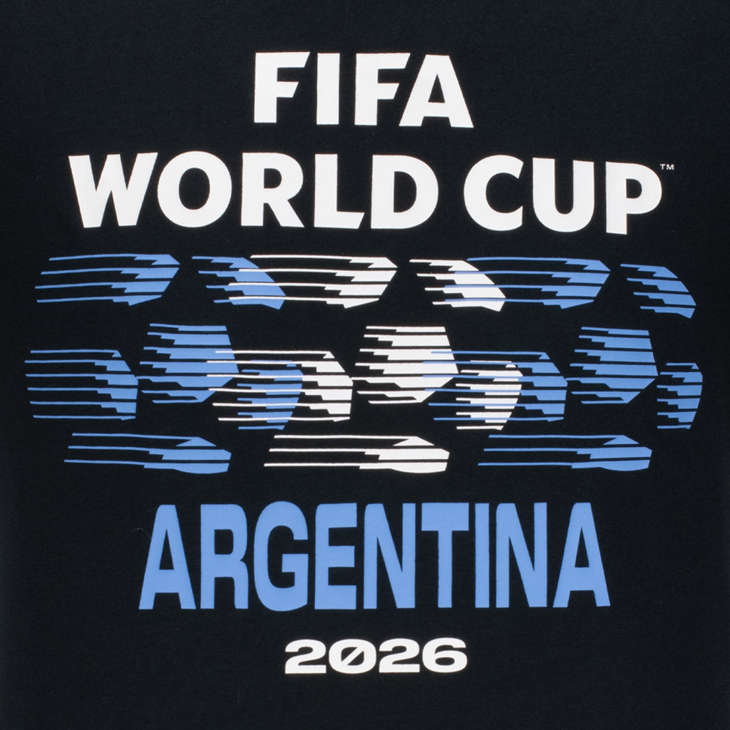 FIFA World Cup 2026 Argentina Ball Graphic T-Shirt - Unisex Casual Graphic T Shirt