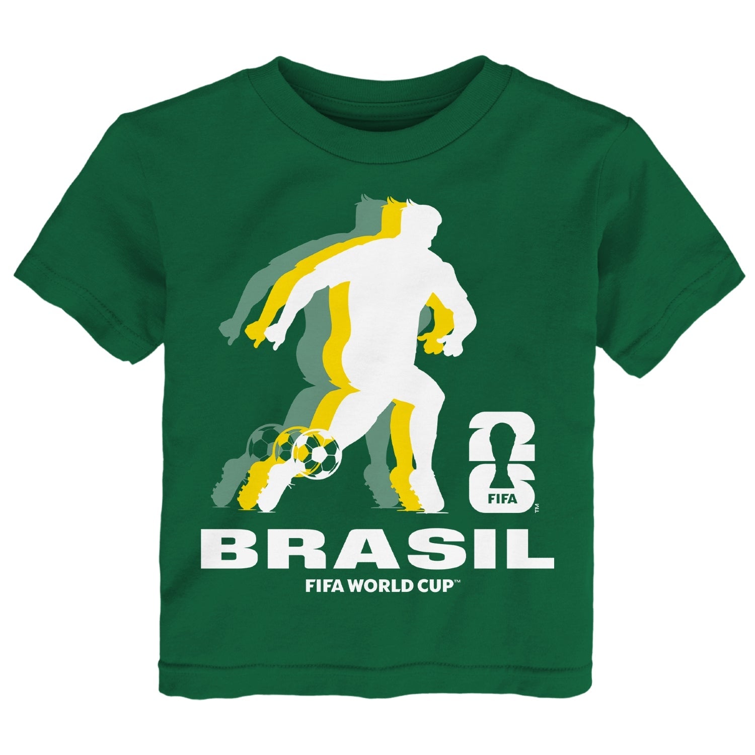 FIFA World Cup 2026 Brazil Shadow T-Shirt - Toddler Casual Graphic T Shirt