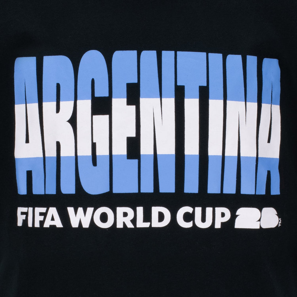 FIFA World Cup 2026 Argentina Graphic T-Shirt - Youth Casual Graphic T Shirt