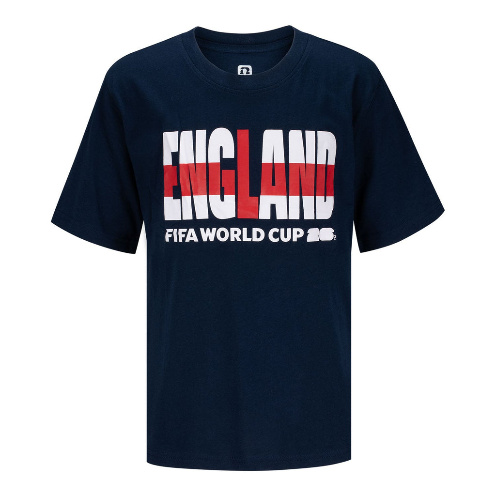 FIFA World Cup 2026 England Graphic T-Shirt - Youth Casual Graphic T Shirt