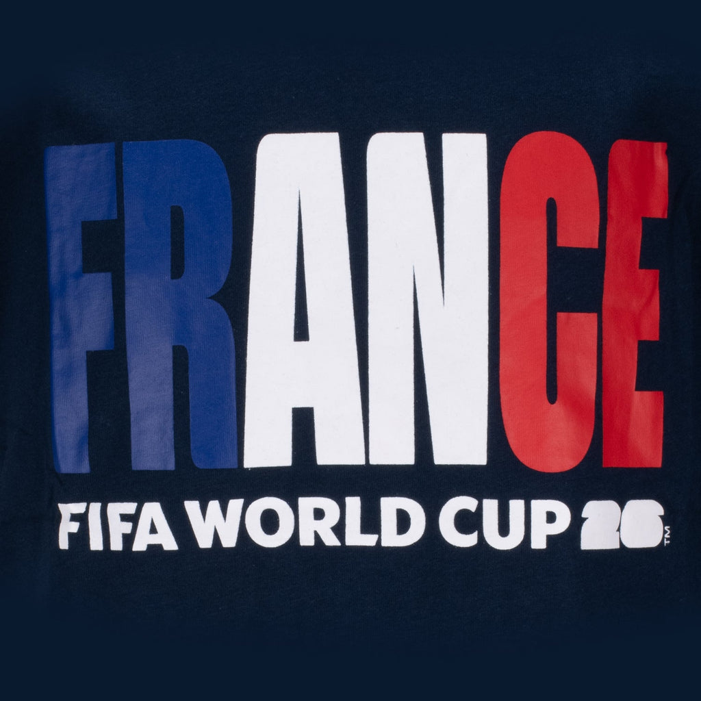 FIFA World Cup 2026 France Graphic T-Shirt - Youth Casual Graphic T Shirt