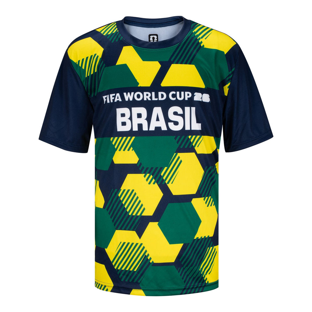 FIFA World Cup 2026 Brazil Sublimated Top - Youth Casual Graphic T Shirt