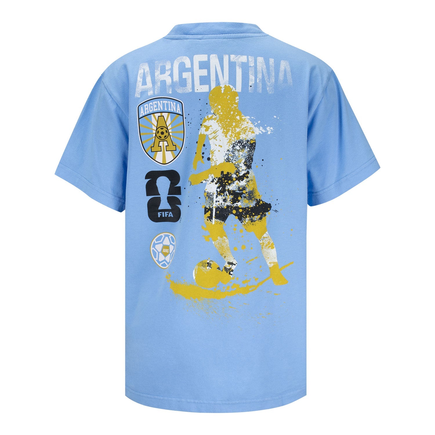 FIFA World Cup 2026 Argentina Rise and Strike T-Shirt - Youth Casual Graphic T Shirt