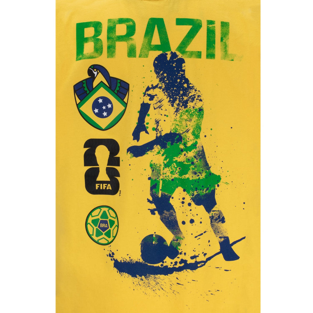 FIFA World Cup 2026 Brazil Rise and Strike T-Shirt - Youth Casual Graphic T Shirt