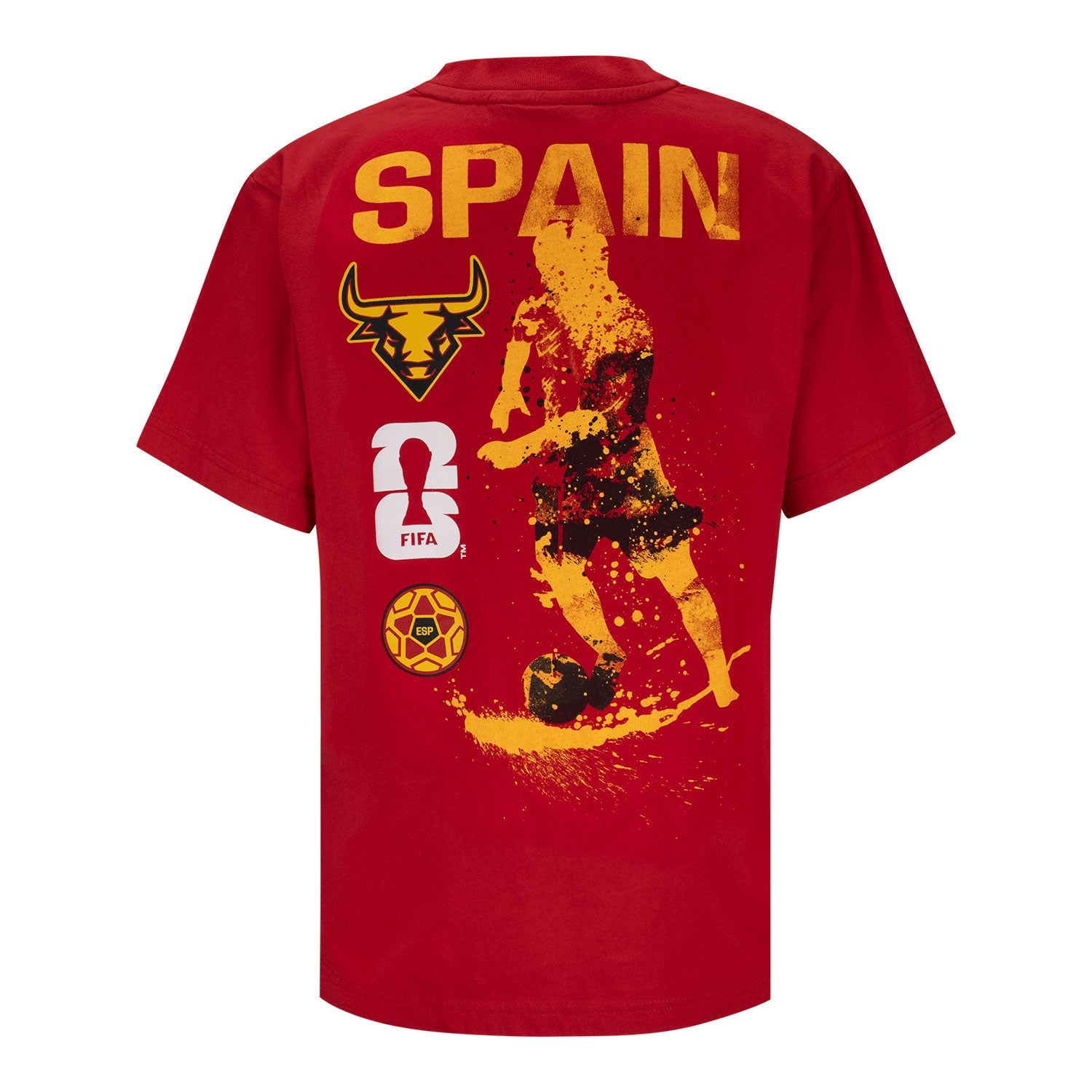 FIFA World Cup 2026 Spain Rise and Strike T-Shirt - Youth Casual Graphic T Shirt