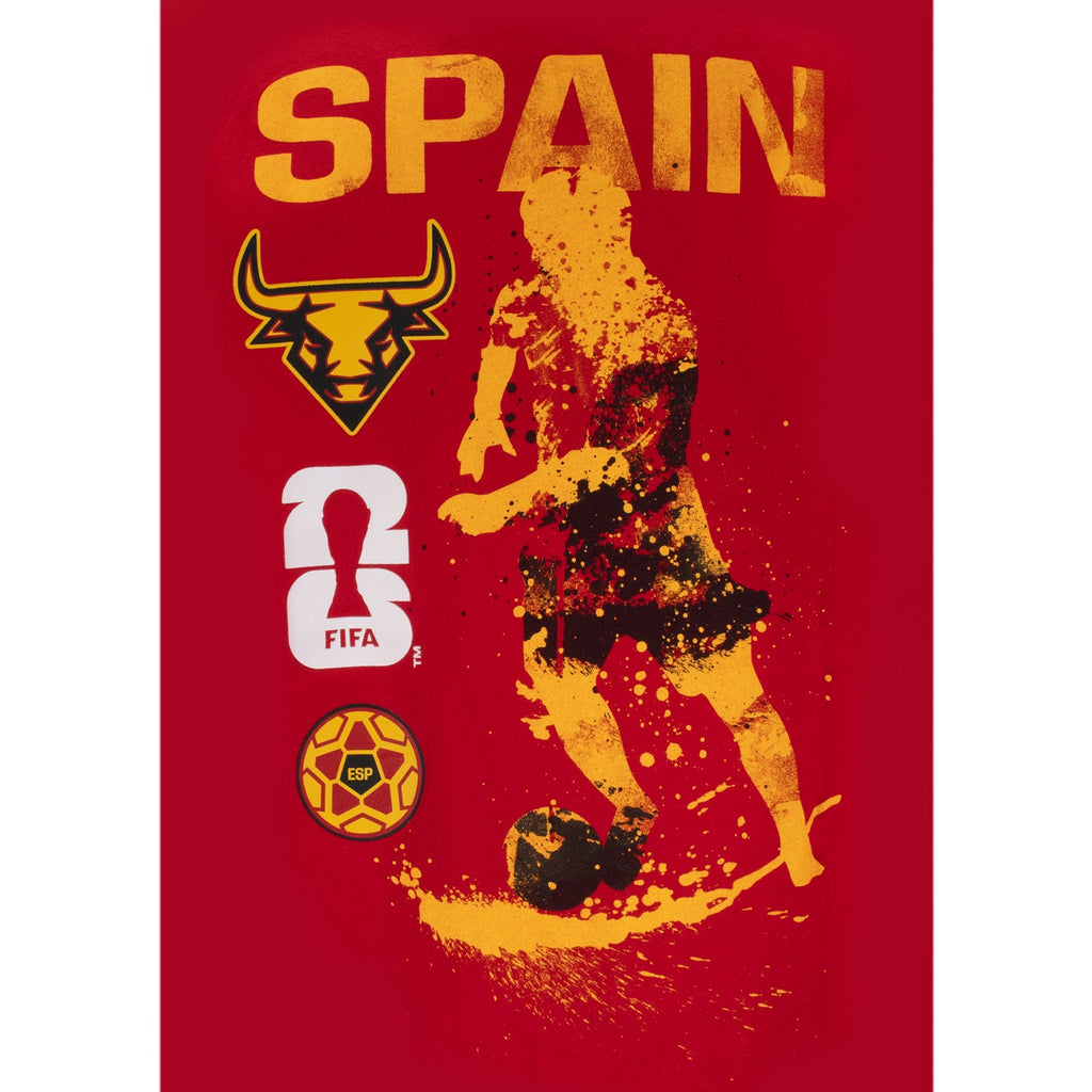 FIFA World Cup 2026 Spain Rise and Strike T-Shirt - Youth Casual Graphic T Shirt