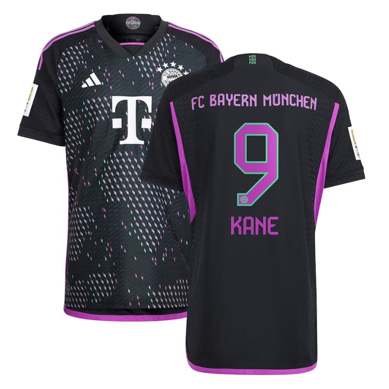 Harry Kane Bayern Munich 2023 24 Away Player Jersey - Black Official Team Jersey Sports Fan Apparel