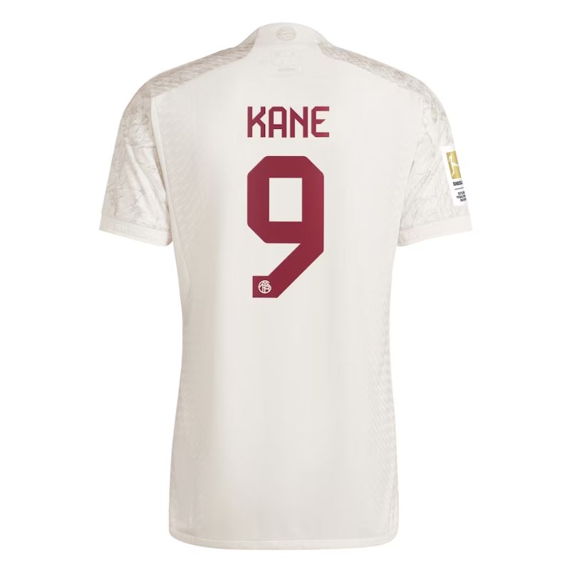 Harry Kane Bayern Munich 2023 24 Third Player Jersey - White Official Team Jersey Sports Fan Apparel