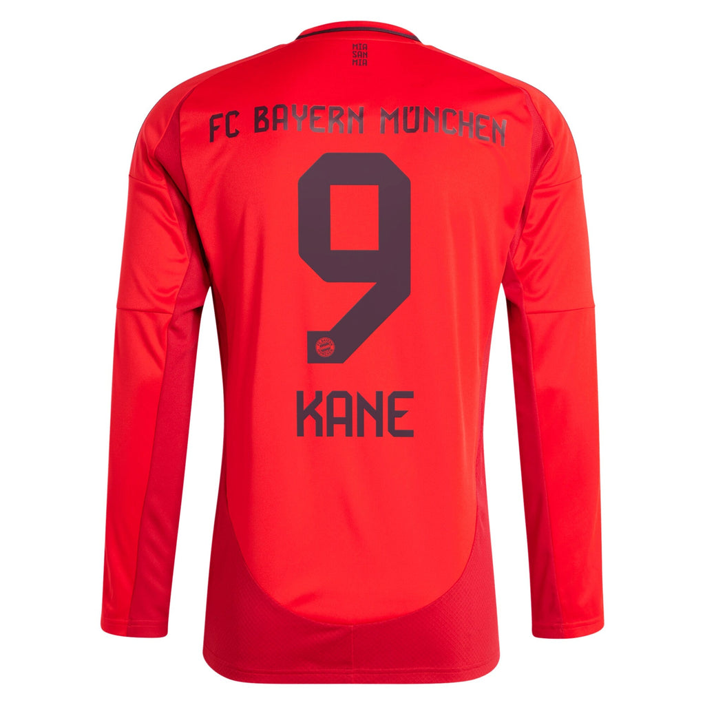 Harry Kane Bayern Munich adidas 2024 25 Home Long Sleeve Player Jersey - Red Official Team Jersey Sports Fan Apparel