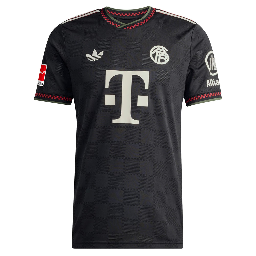 Harry Kane Bayern Munich adidas 2025 26 Third Player Jersey - Black Official Team Jersey Sports Fan Apparel