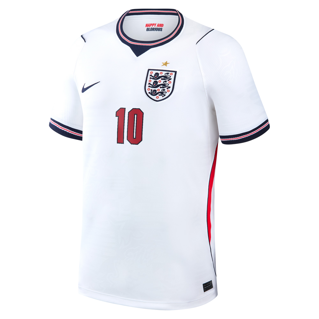 Jude Bellingham England National Team Nike 2026 Home Stadium Replica Jersey - White Official Team Jersey Sports Fan Apparel