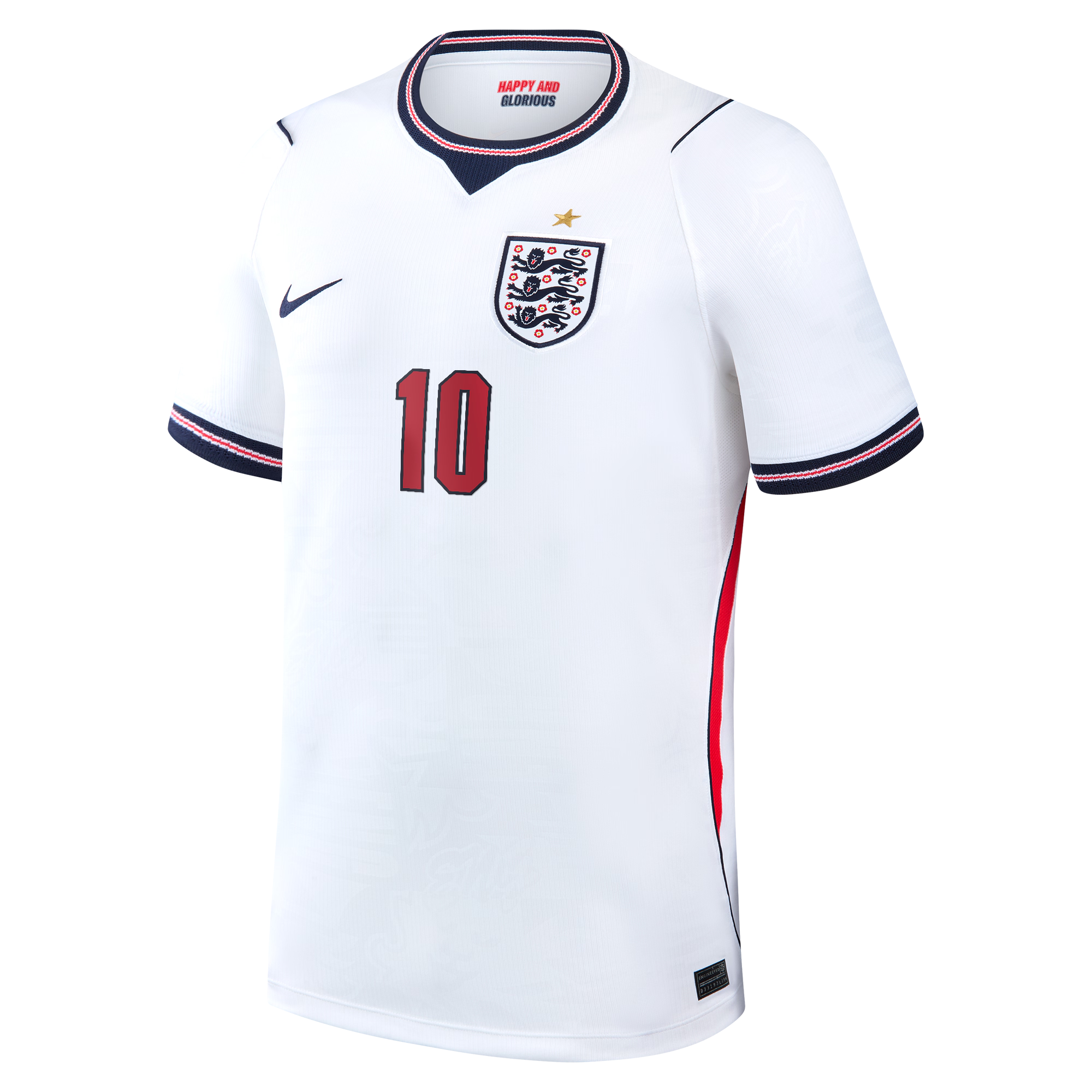 Jude Bellingham England National Team Nike 2026 Home Stadium Replica Jersey - White Official Team Jersey Sports Fan Apparel