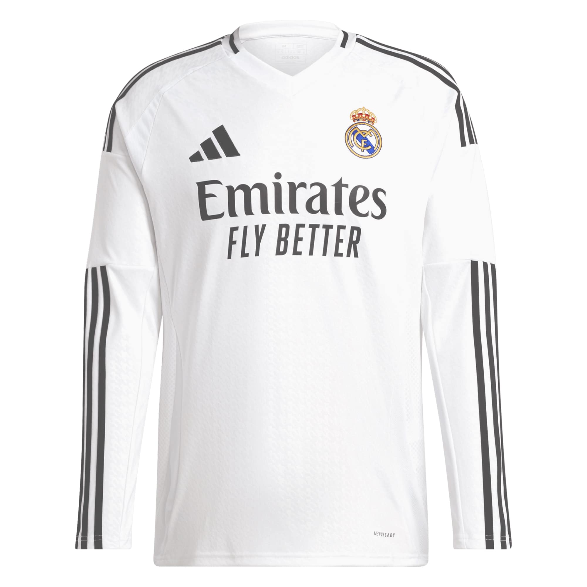 Jude Bellingham Real Madrid Adidas 2024 25 Home Long Sleeve Player Jersey - White Official Team Jersey Sports Fan Apparel