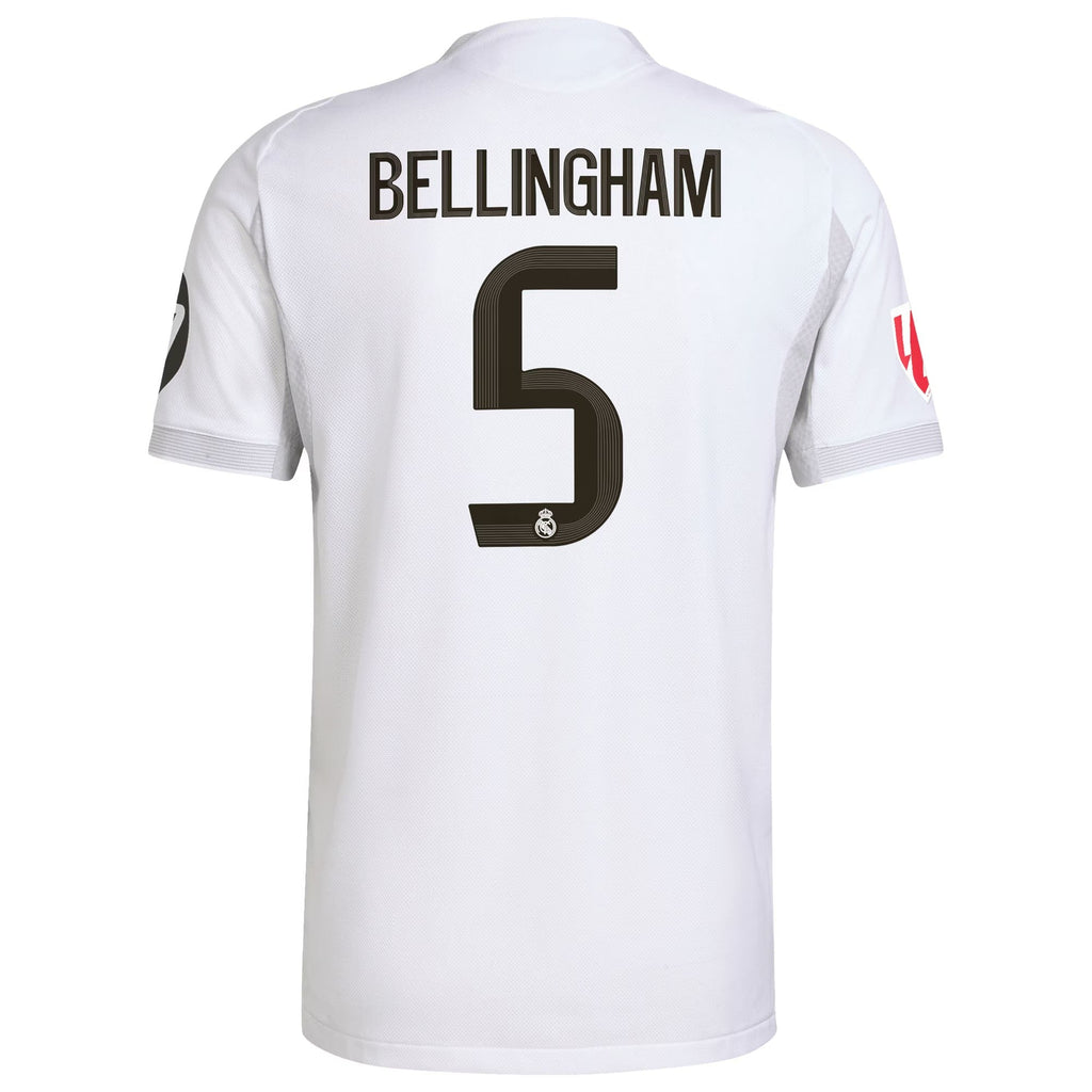 Jude Bellingham Real Madrid adidas 2025 26 Home Authentic Jersey - White Official Team Jersey Sports Fan Apparel