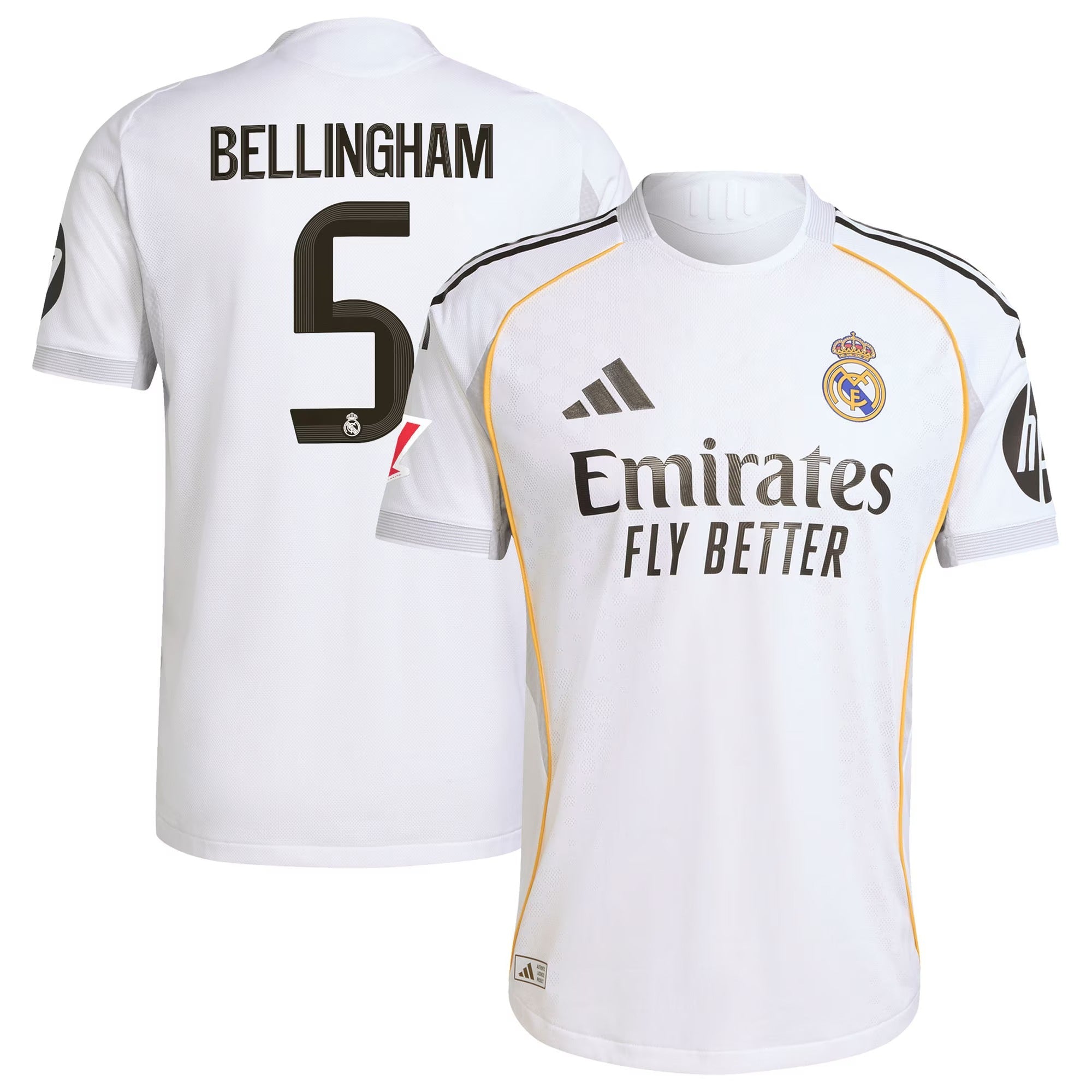 Jude Bellingham Real Madrid adidas 2025 26 Home Jersey - White Official Team Jersey Sports Fan Apparel