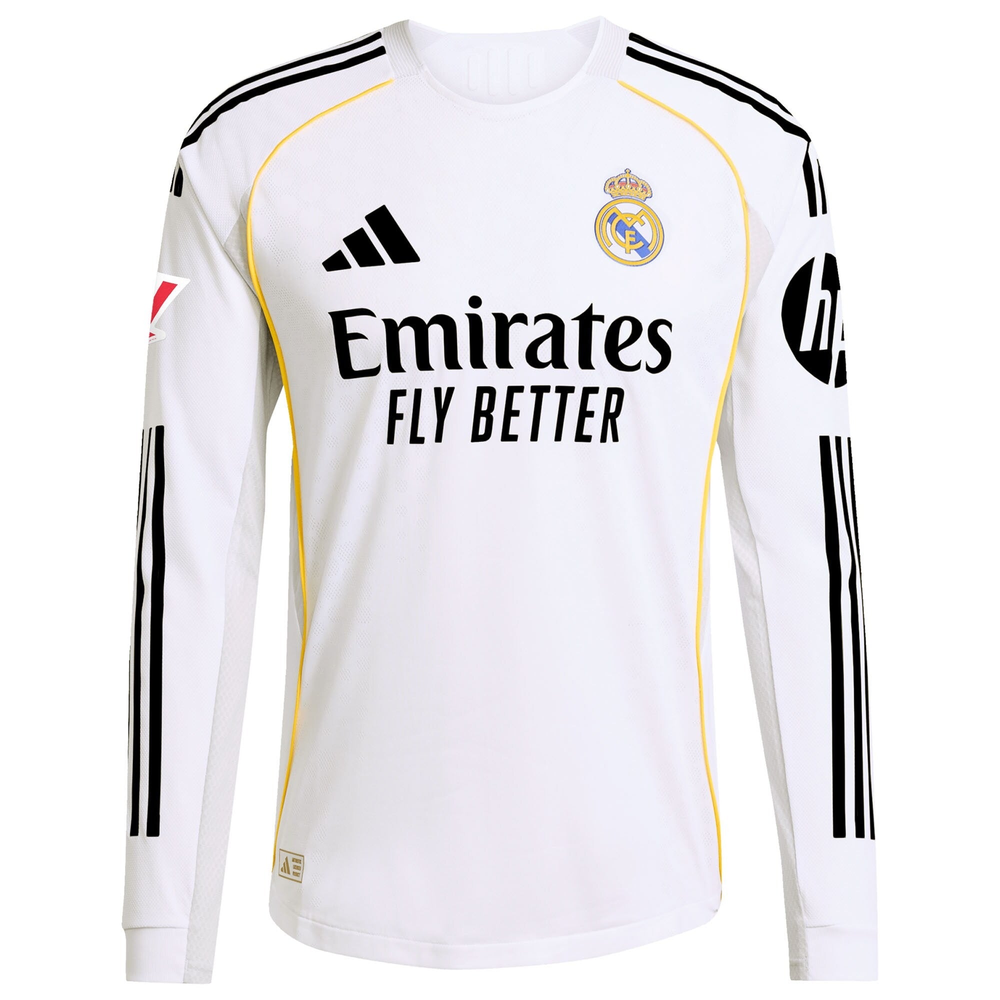 Jude Bellingham Real Madrid adidas 2025 26 Home Long Sleeve Jersey - White Official Team Jersey Sports Fan Apparel
