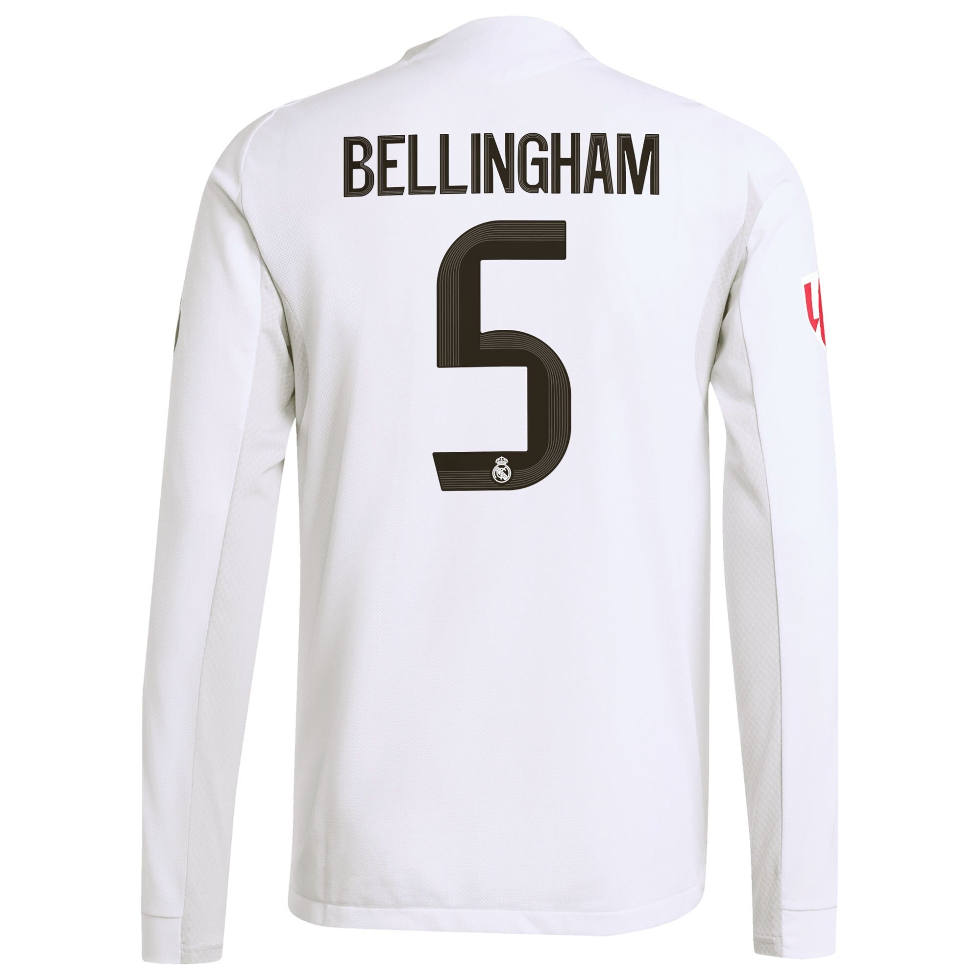 Jude Bellingham Real Madrid adidas 2025 26 Home Long Sleeve Jersey - White Official Team Jersey Sports Fan Apparel