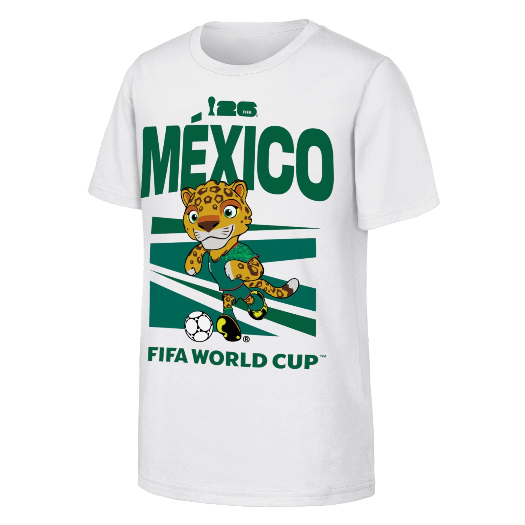FIFA World Cup 2026 Mexico Mascot T-Shirt - Youth Casual Graphic T Shirt