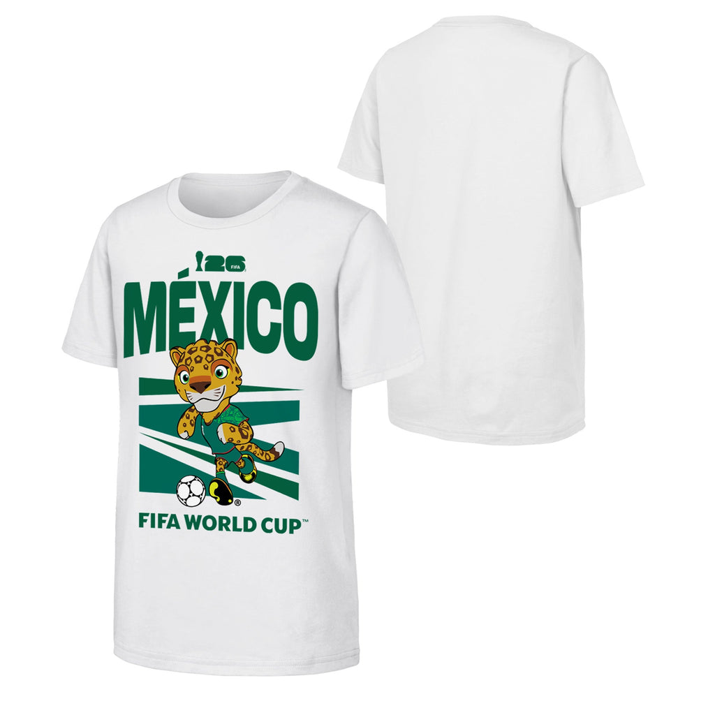 FIFA World Cup 2026 Mexico Mascot T-Shirt - Youth Casual Graphic T Shirt