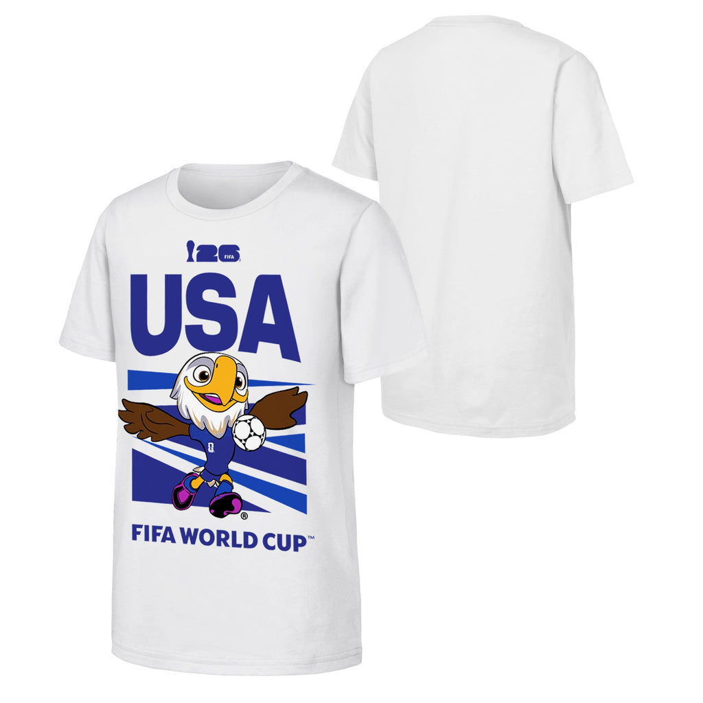 FIFA World Cup 2026 USA Mascot T-Shirt - Youth Casual Graphic T Shirt