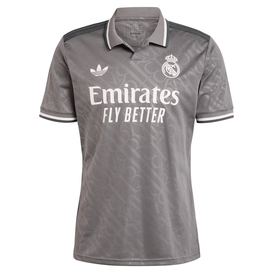 Kylian Mbappé Real Madrid adidas 2024 25 Third Player Jersey - Charcoal Official Team Jersey Sports Fan Apparel