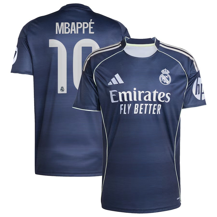 Kylian Mbappé Real Madrid Authentic adidas 2025 26 Away Player Jersey - Blue Official Team Jersey Sports Fan Apparel