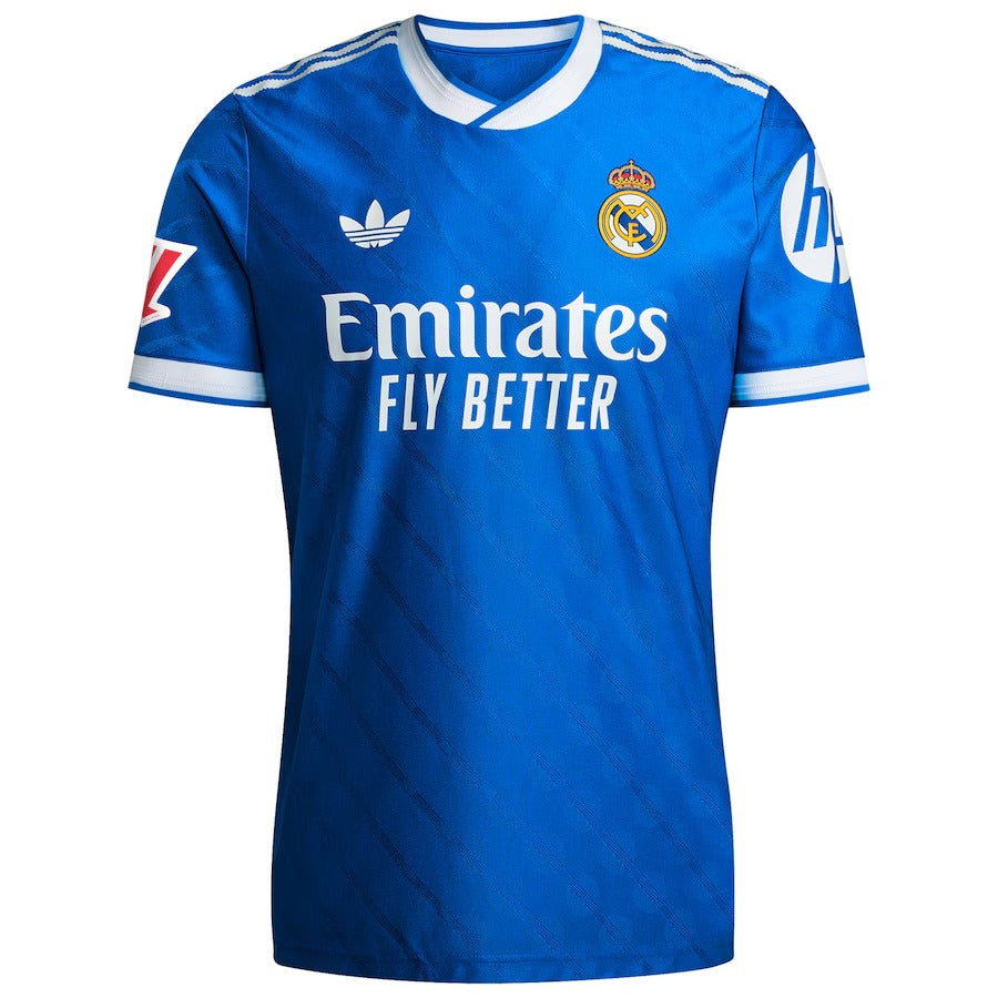 Kylian Mbappé Real Madrid adidas 2025 26 Third Player Jersey - Blue Official Team Jersey Sports Fan Apparel