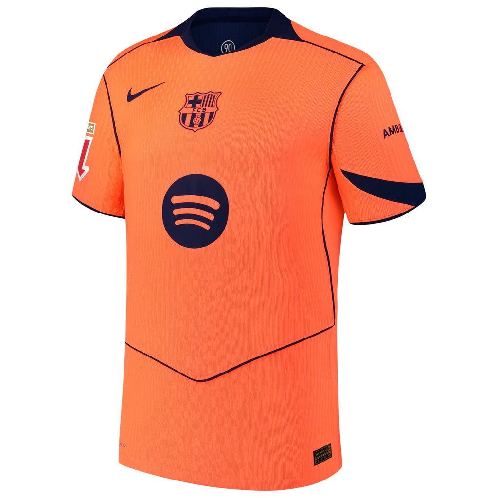 Lionel Messi Barcelona 2025 26 Third Player Jersey - Orange Official Team Jersey Sports Fan Apparel