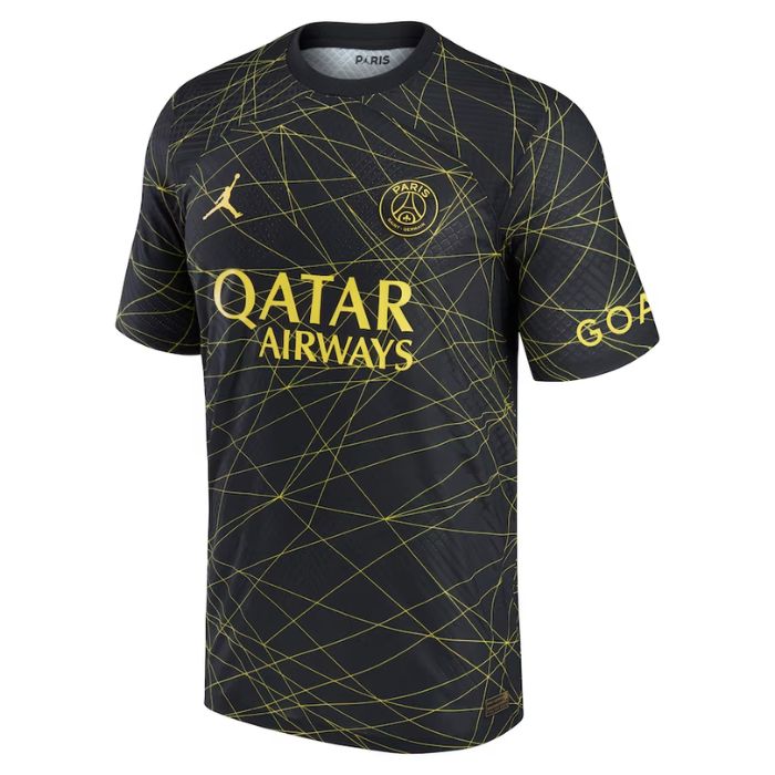 Lionel Messi Paris Saint-Germain Unisex Shirt 2022 23 Fourth Player Jersey - Black Official Team Jersey Sports Fan Apparel